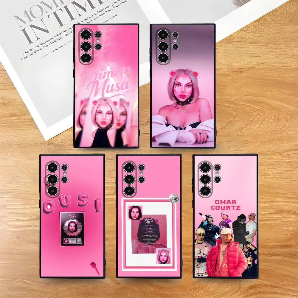 

O-omar Courtz Primera Musas Phone Case For Samsung Galaxy S25 S24 S22 S23 Ultra S21 S20 Plus 5G Frosted Non-Slip Full Soft Cover