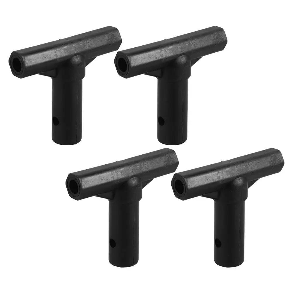 

4 Pcs T Shaped Trampoline Parts Plastic Sleeve PP Material Durable Easy Install Versatile Connector Safe Jumping Trampoline Tube