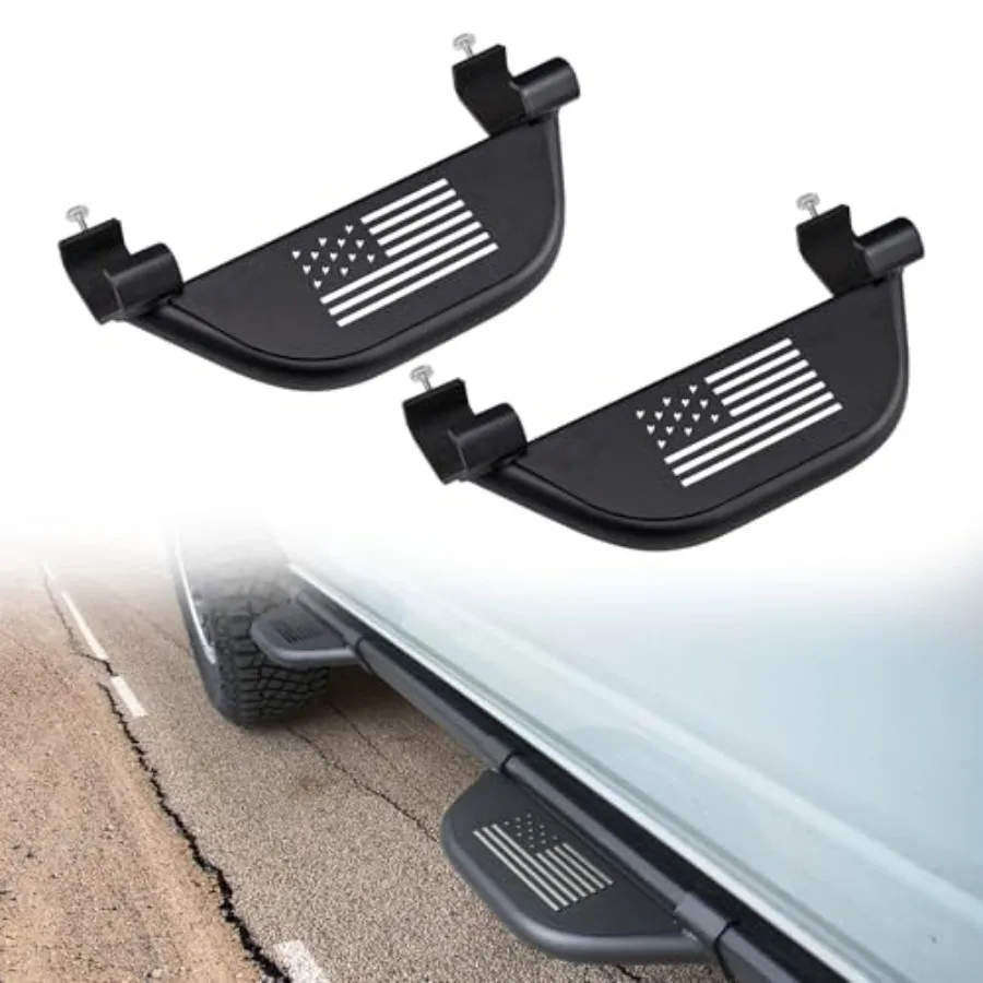 

Side Steps for Ford Bronco 2026 2025 2024 2023 2022 2021 2/4Door with OEM Rock Rail Removable Heavy-Duty Carbon Steel Running B