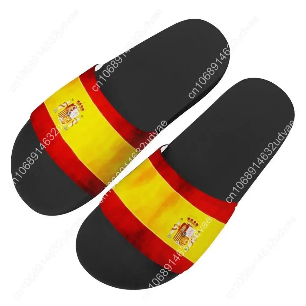 Plattform Männer Frauen Custom Design Hausschuhe Spanien Flagge drucken Sommer Mode Rutsch sandalen Outdoor rutsch feste Strands chuhe Flip Flops