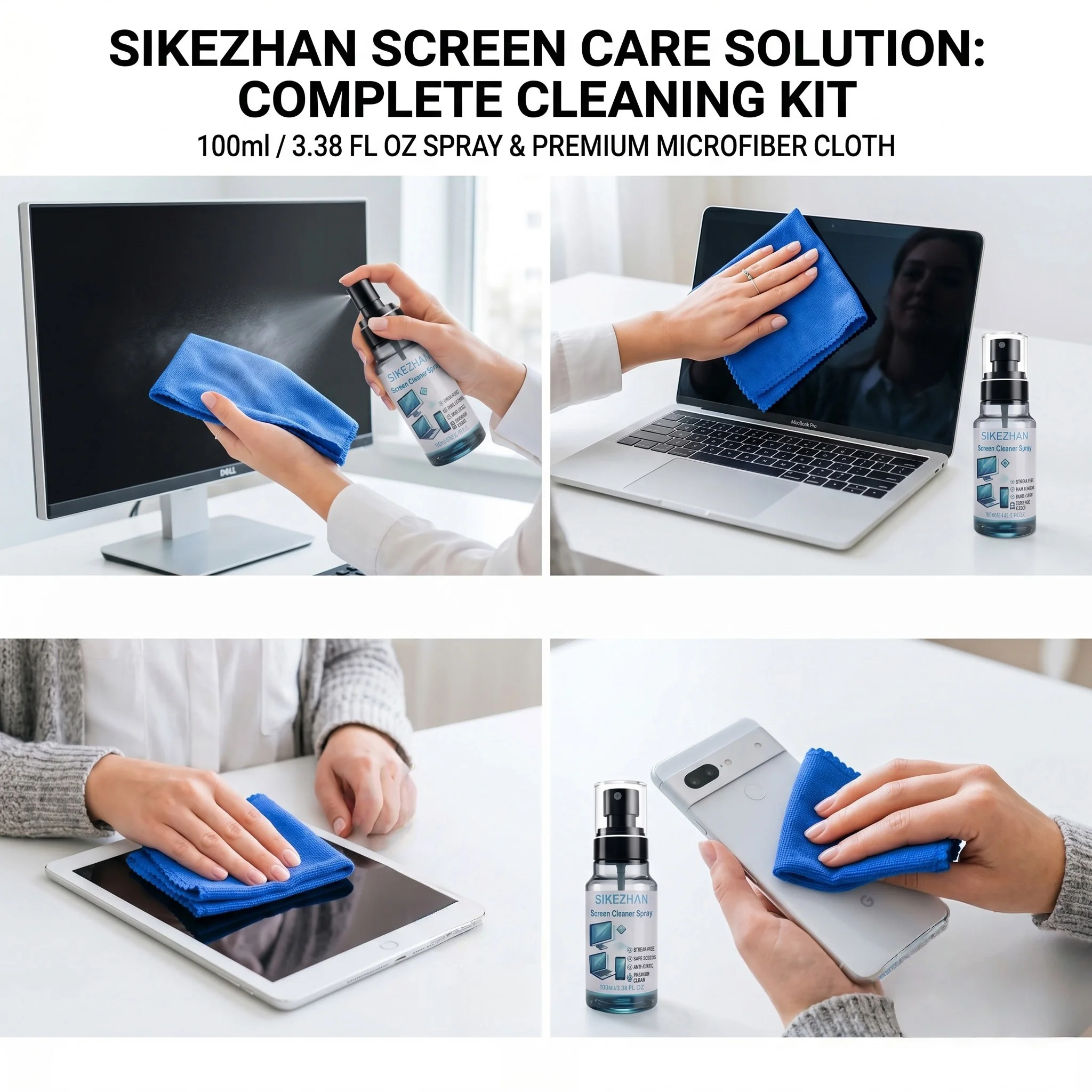 Screen Cleaner Spray & Microfi - Monitor Cleaning Kit 评论和价格