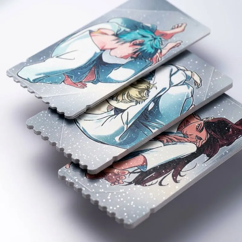 Alien Stage Ivan Till 7 Sheets Shimmer Film Art Cards Coffee Themed Ticket Style Collectible Photocard Set