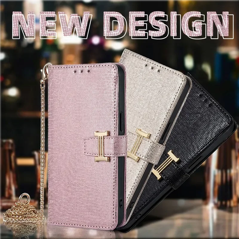 حافظة هاتف شعبية بلينغ الترتر حقيبة كروس قابلة للطي لهاتف موتورولا 50s X40 40 50 pro edge 50 Ultra 40 neo fusion محفظة مغناطيسية C #2