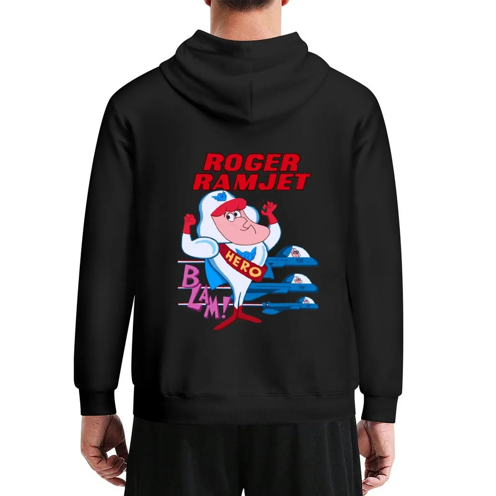 

Roger Ramjet Hoodie autumn new products korean clothes anime clothes autumn clothes mens hoodie