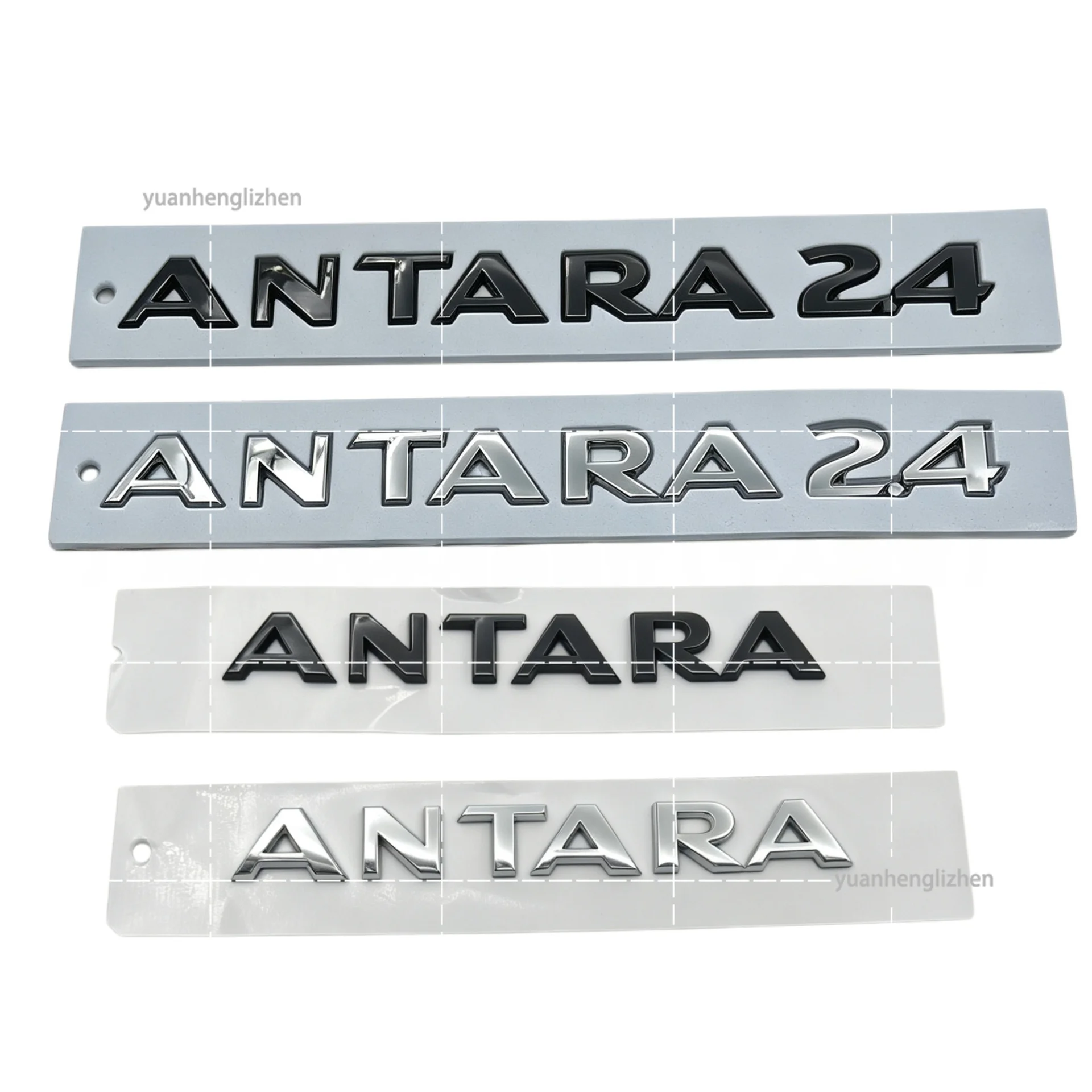 European Opel ANTARA letter Logo Car Decoration 3D Body Sticker Tailgate Displacement emblem for ANTARA 2.4 Car refit