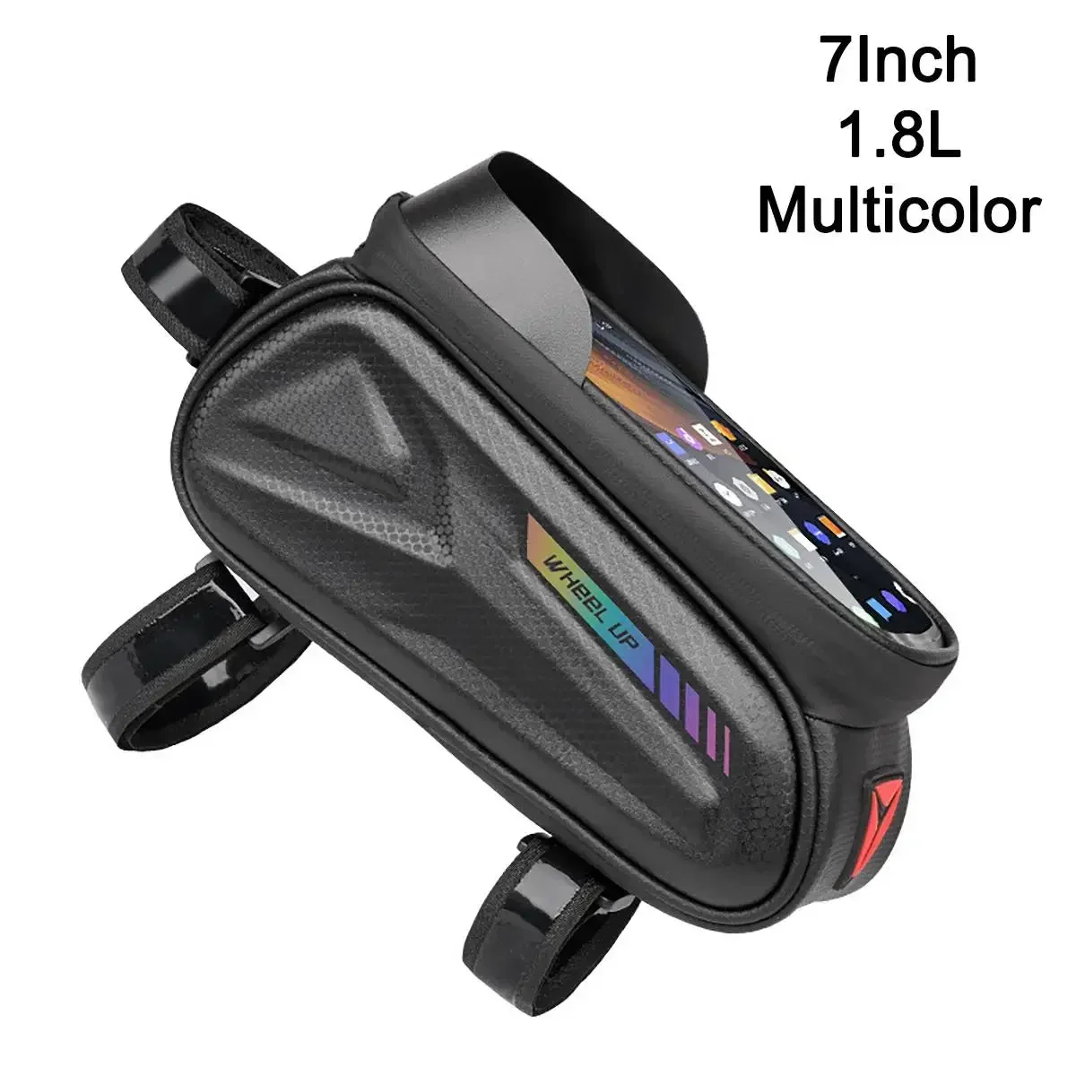 7 بوصة جراب هاتف الدراجة اكسسوارات 1.8L دراجة حقيبة مقاوم للماء شاشة تعمل باللمس الدراجات حقيبة العلوي الجبهة أنبوب الإطار الجبلية الطريق دراجة حقيبة