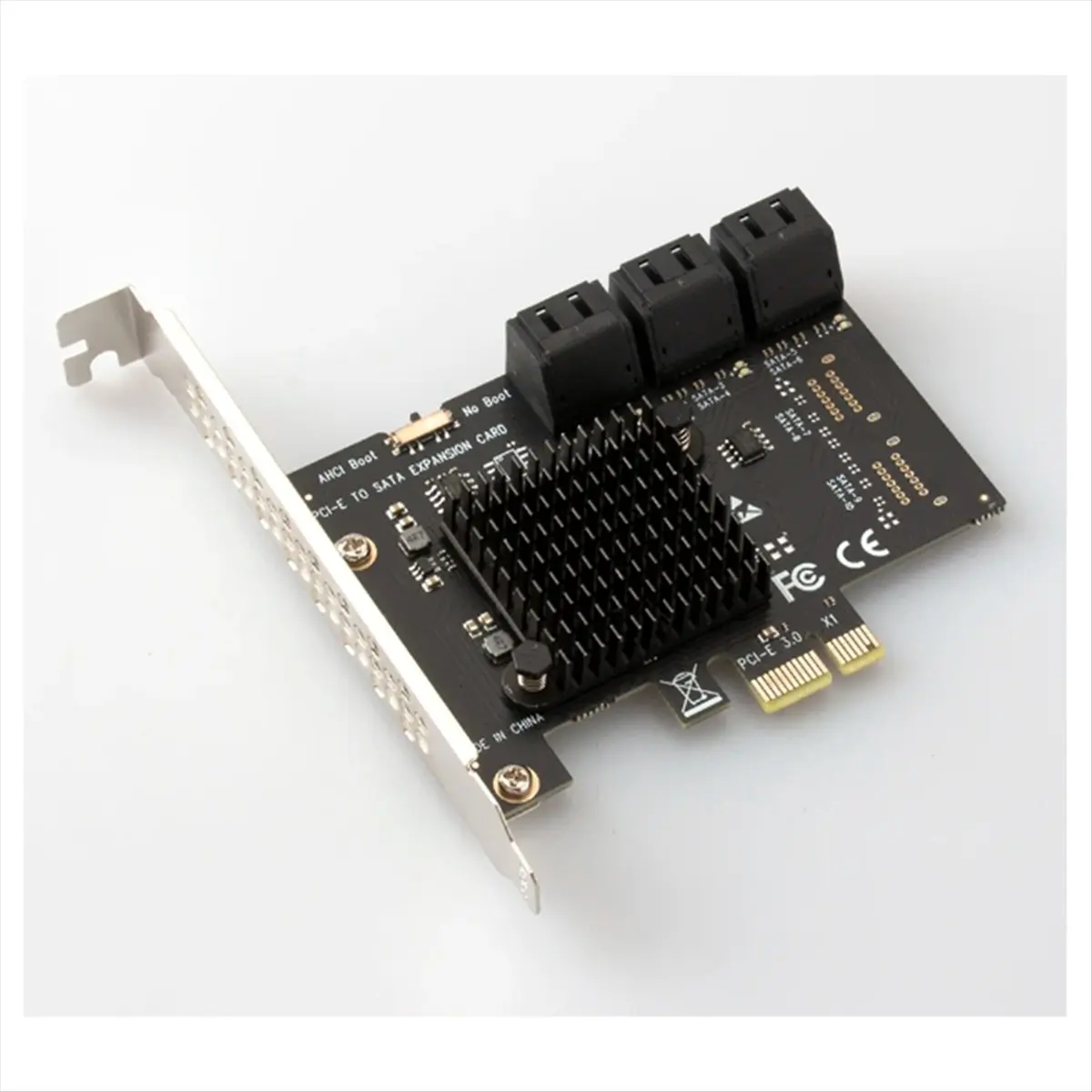 A99X PCI-E SATA Expansion Card 6Gbps PCI-E X1/X4/X8/X16 to SATA3.0 6 Port Riser SATA3.0 Adapter for Desktop Computer