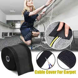 3/1M Cable Cover Nylon Sticky Wire Protector Harness Blanket  Adjustable Reusable Management Cord for Floor Carpet Trunk Desk