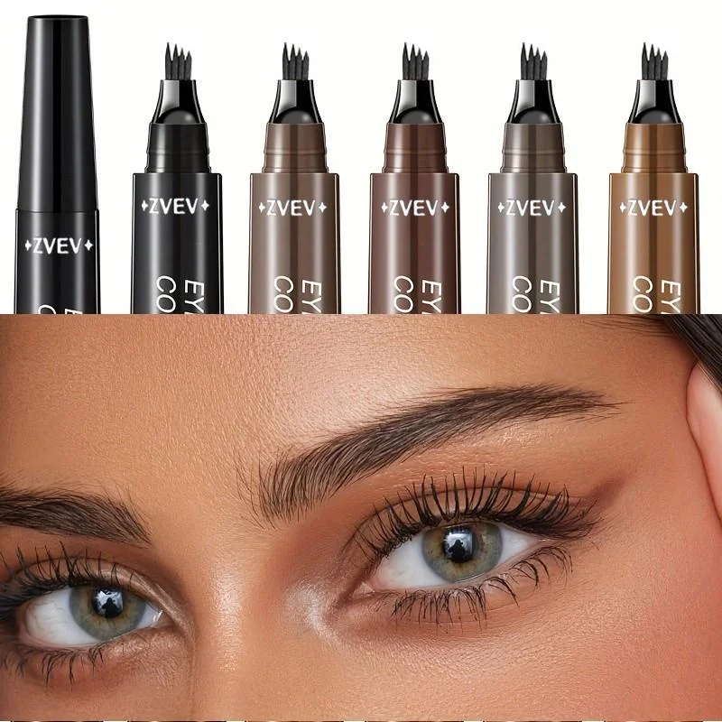 メイクアップアーティストと同じ4本爪アイブロウペンシルは、ウォータープルーフ、汗に強い、色持ちが良く、色褪せたり、シミュレートしたりしません。
