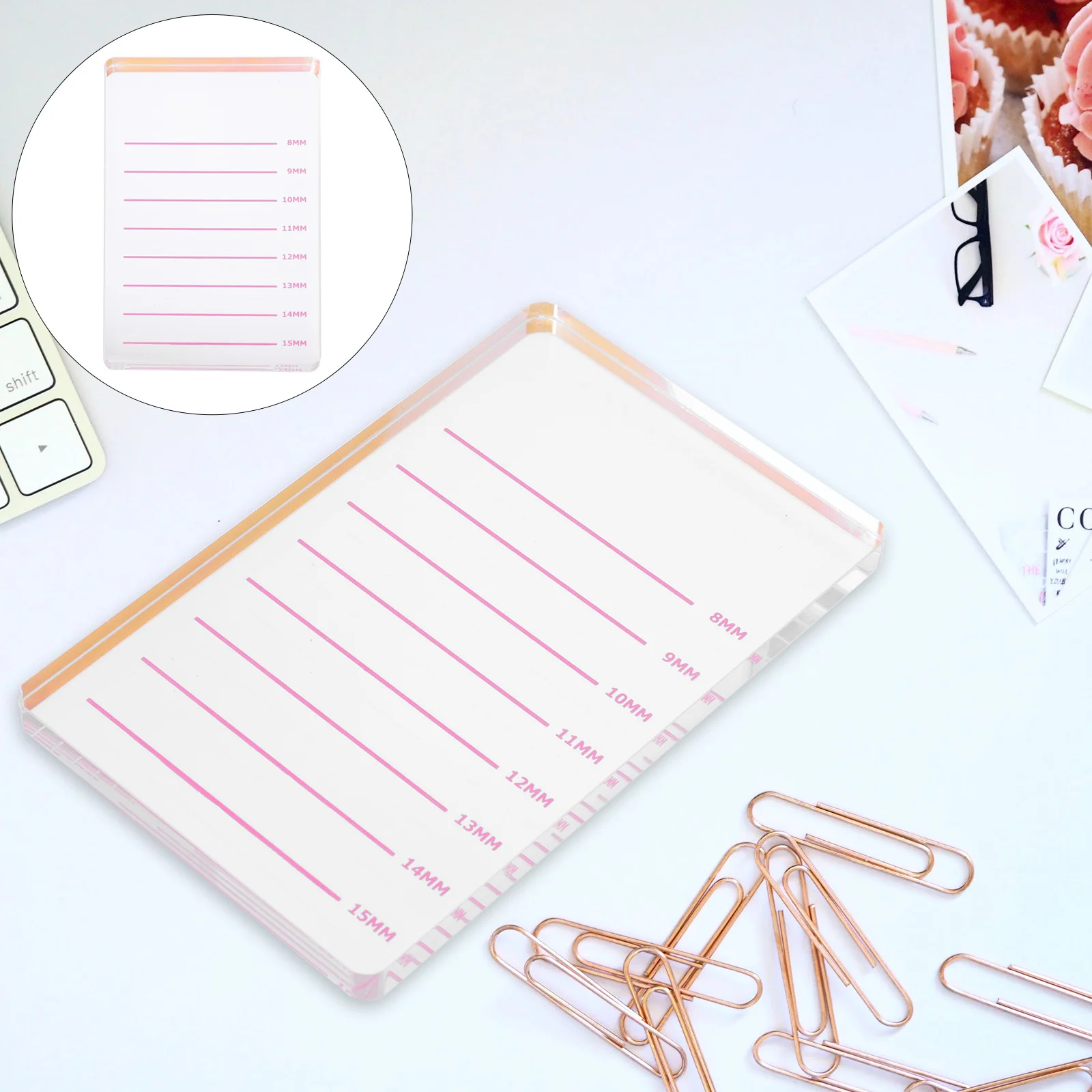 1 قطعة لوحة تطعيم الرموش السلس لاش تمديد مجلس صالون تجميل أداة كاذبة لاش البليت تطعيم ملحقات تمديد صينية #4