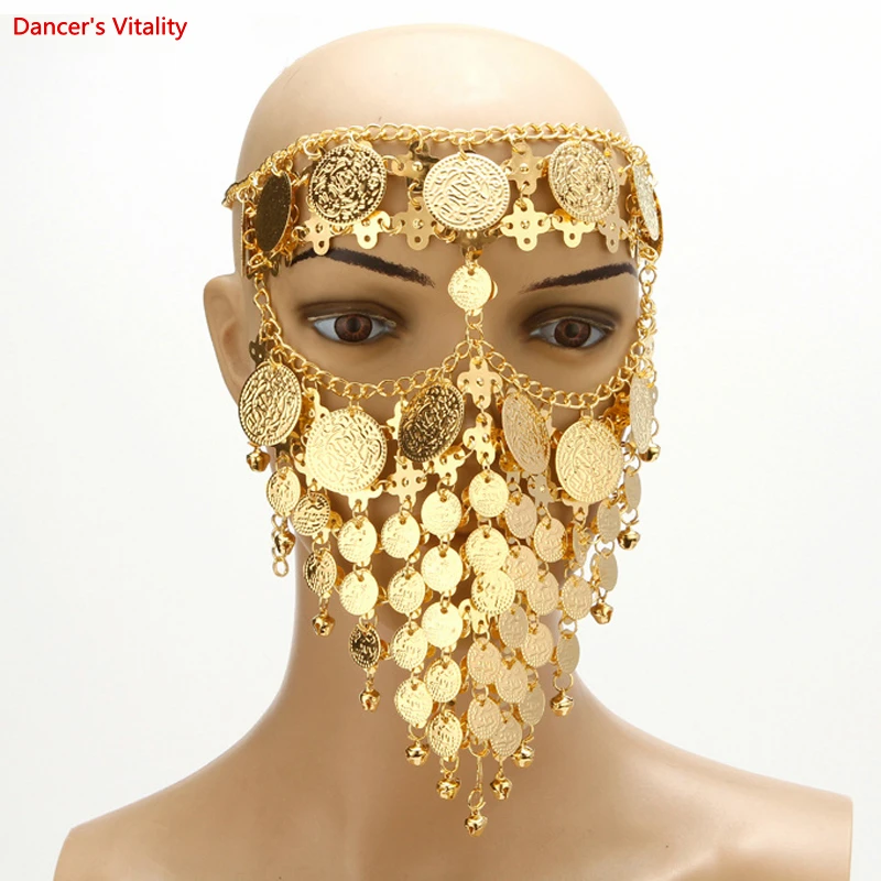 Belly Dance metal mask stage nightclub mask Indian Dance Veil Oriental Dance accessories mask