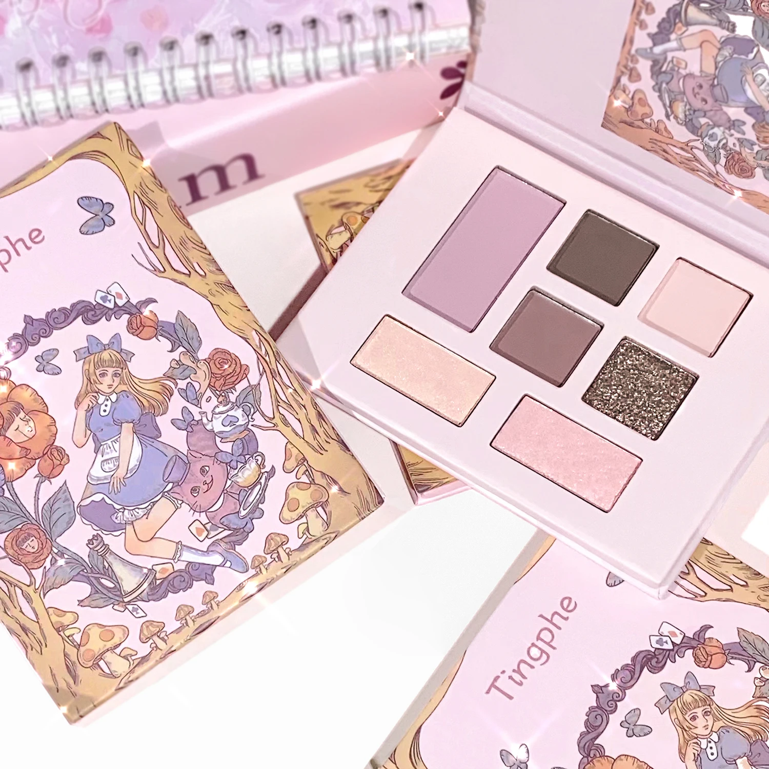 لوحة ظلال العيون من سلسلة الأسمنت الرمادي ، لون متباين ، مكياج سموكي ، جليدي أرضي ، 7-14 لونًا