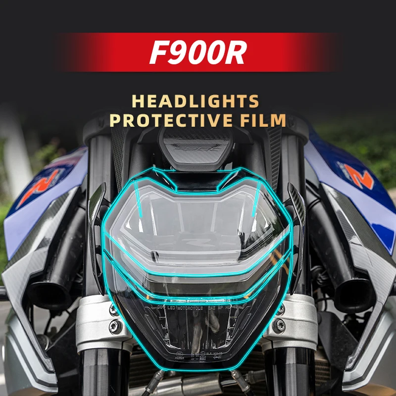 

For BMW F900R Motorcycle Lamp Accessories Transparent Protective Film Of Headlight And Taillight Stickers Bike Decals