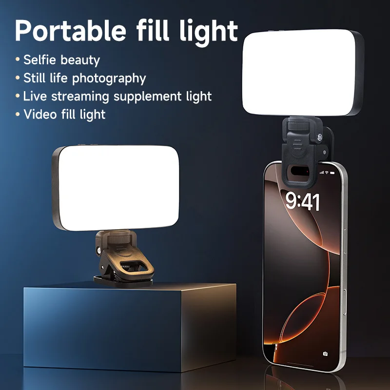 

Clip-on Beauty Phone Fill Light | Universal for All Phones, Outdoor Portable | For Video Conference & Live Streaming