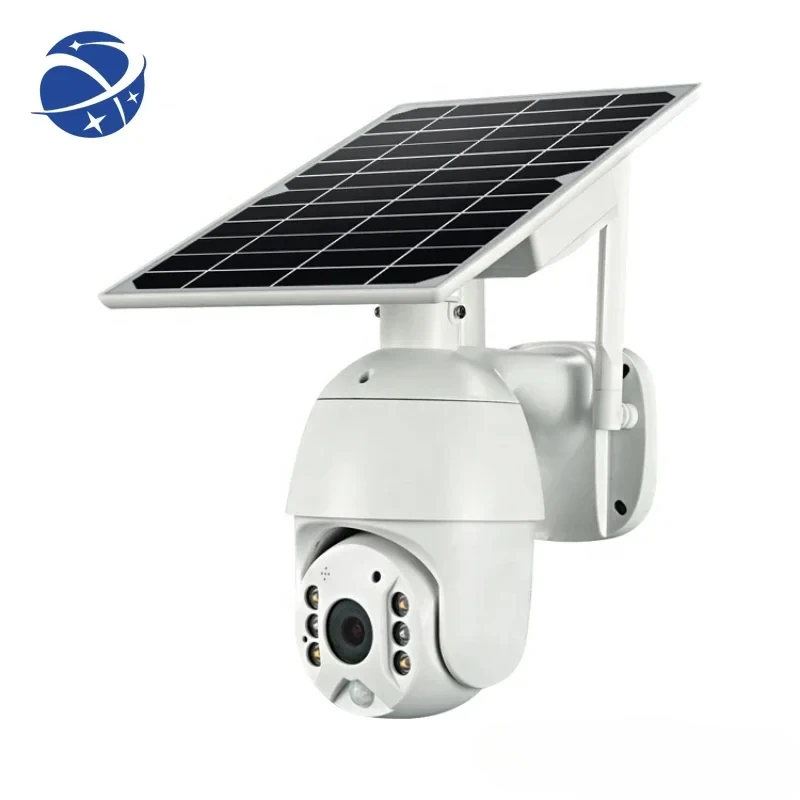 YYHC iPoster 4G1080P Starlight Solar Panel Outdoor Security Surveillance Camera Solar Powered 4G Solar CCTV PTZ dome Camera