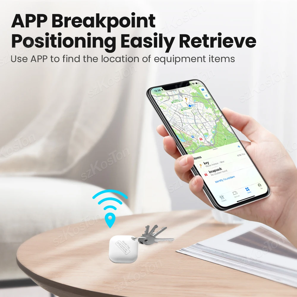 GPS Tracker Bluetooth-compatible Locator Works With Find My App Only For IOS system Mini Tag Keys Finder For Bag Wallets Luggage