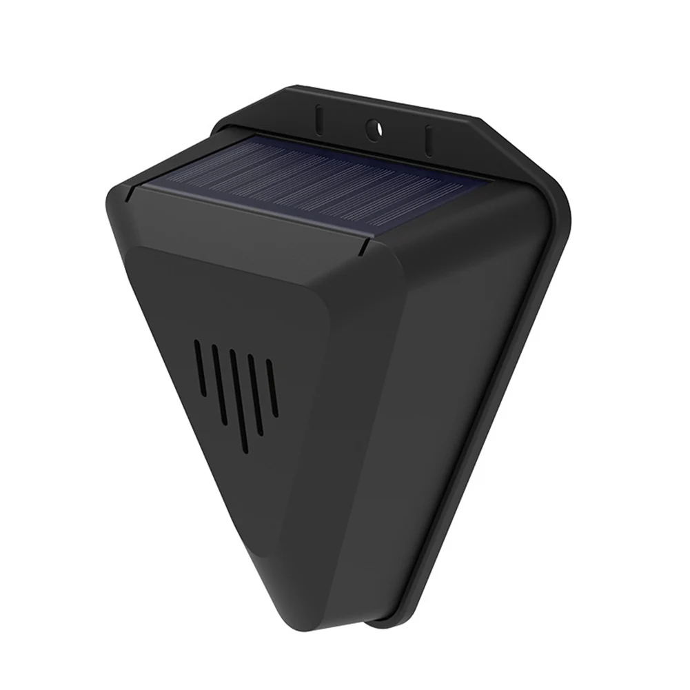 Solar Powered Outdoor Bird Repeller Device with Automated Sound and Light for Farms For Orchards and Agricultural Use