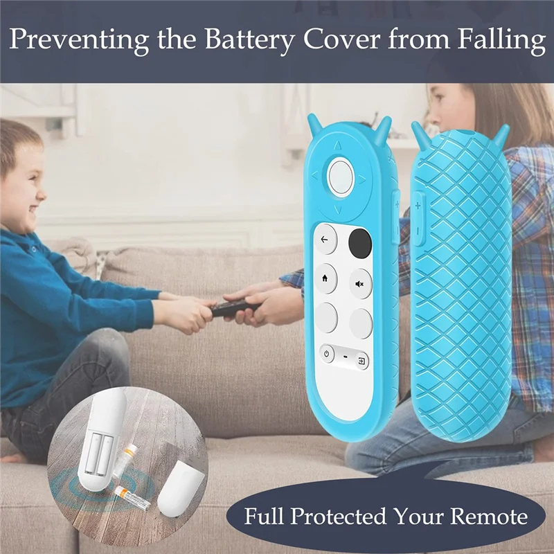 

High Quality-Silicone Cover For Google Chromecast 2020 Remote Control Antislip Antifall Remote Control Case A Durable Easy Insta