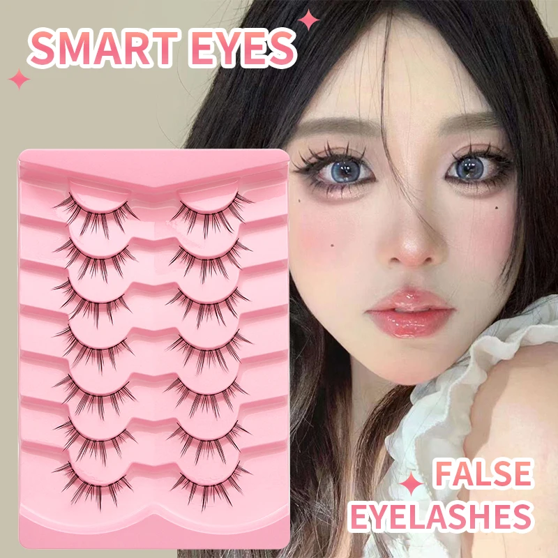 5/7/10 Paar Manga-Wimpern Weiche Natürliche Künstliche Wimpern Lange Fake Anime Wimpern Make-up Handgefertigtes Wimpernverlängerungs-Set – Detail 1