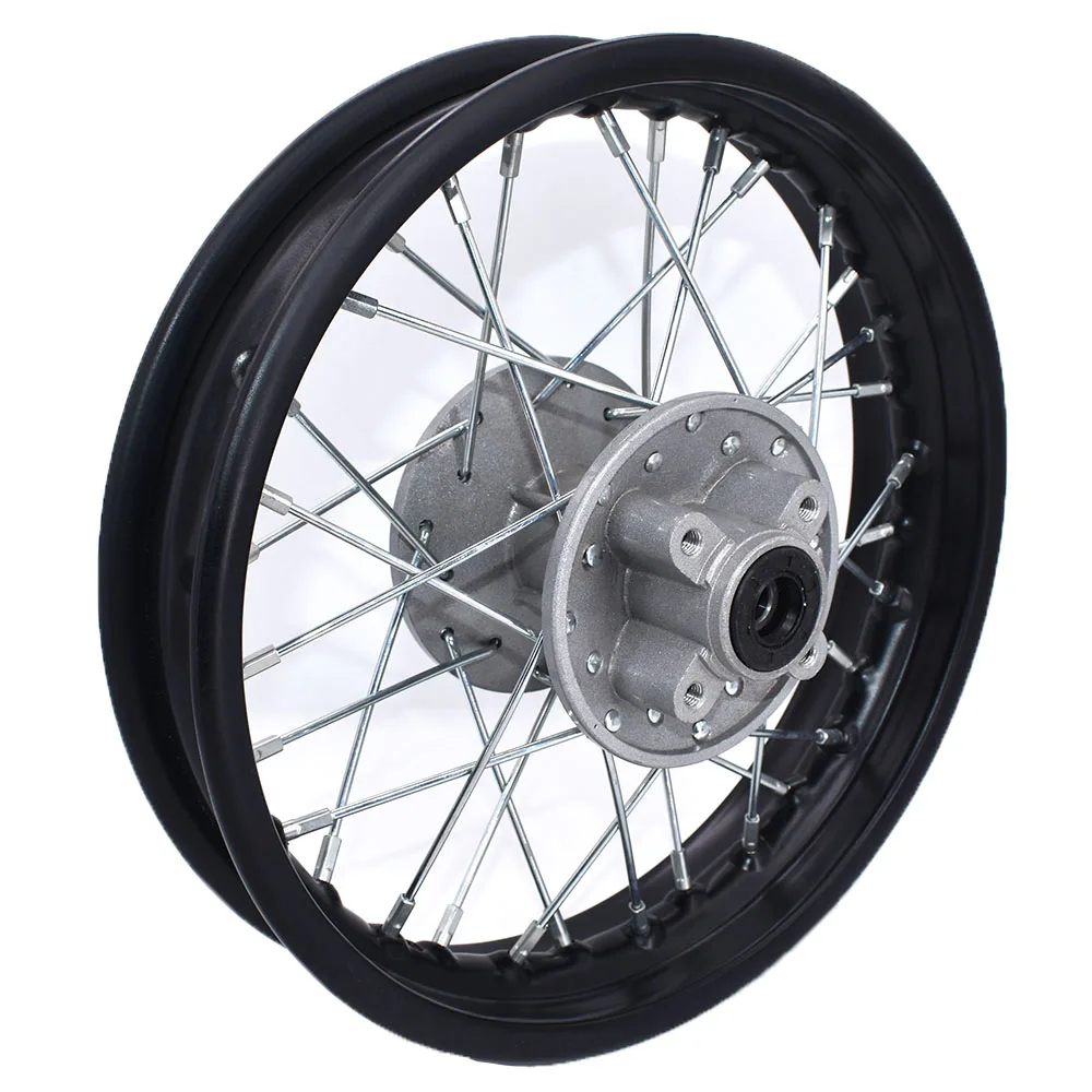 Off Road motorcycle 1.85-12 inch Iron wheel rim Circle Can Fit for 80 / 100-12 inch rear wheel