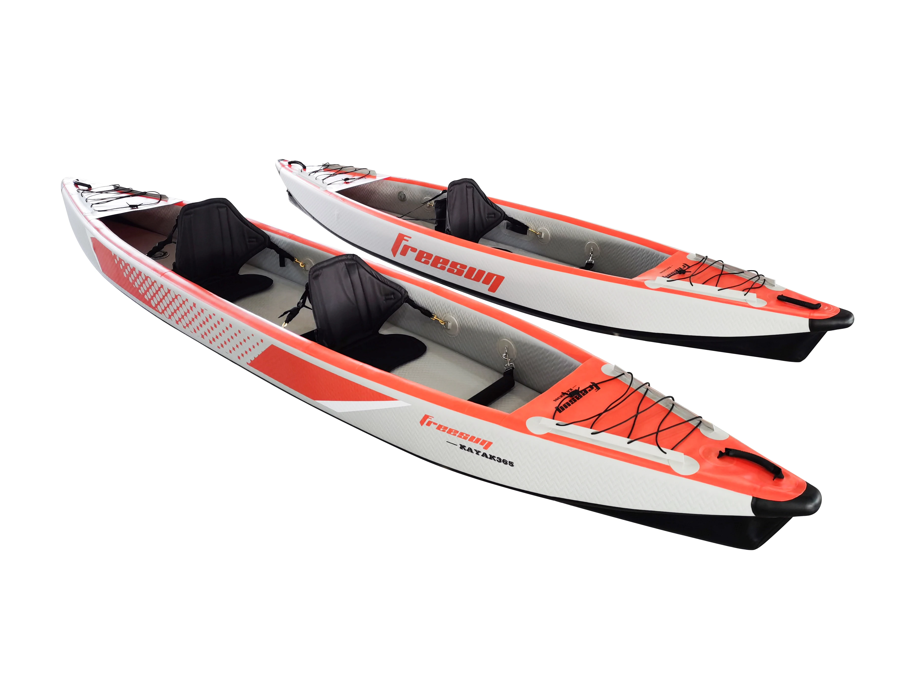 14ft K410 For 2 people fishing Kayak with Two Seats and Paddles Drop stitch kayak PVC Inflatable Kayak