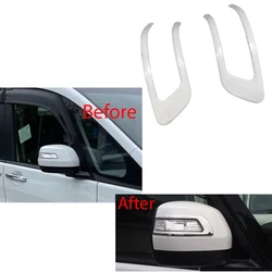 1Pair ABS Chrome Side Rearview Mirror Strip Cover Trims Sticker For Honda Stepwgn Spada 2009 2010 2011 2012 2013 2014 2015-2021