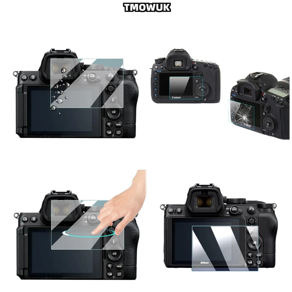 

​​For Nikon Z5 Z6 Z7 Z8 Z9 - Precision Cut Tempered Glass, Anti-Shatter 9H HD Camera Screen Protective Film​​