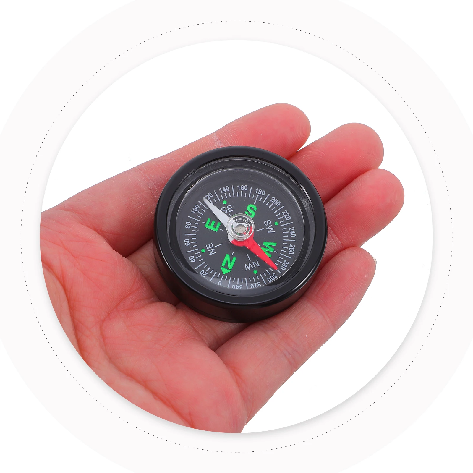 

1PC Bicycle Compass Reusable Stable Fixation for Mountain Bike Riding Camping Hiking Small Pocket DraftingVintage