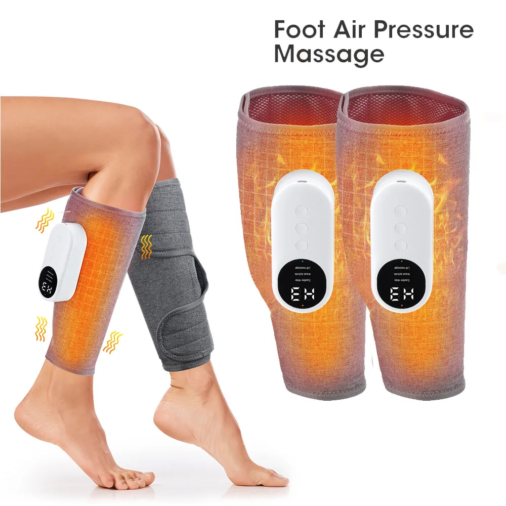 Ohio eur de mollet à pression d'air, couverture complète à 360 °, machine de massage des jambes, 3 modes, pied, jambe, relaxation musculaire, favorise le surpoids sanguin