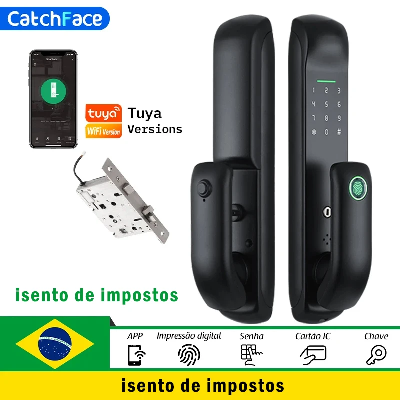 WIFI App Electronic Door Lock, Intelligent Biometric Door Locks Fingerprint, smart wifi Digital Keyless Door Lock