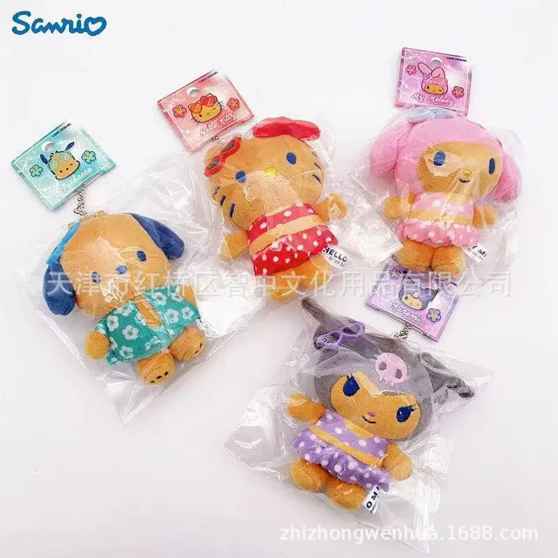 

Милый плюшевый брелок-подвеска Hello Kitty и My Melody от Sanrio, лимитированная серия для летней вечеринки, подарок
