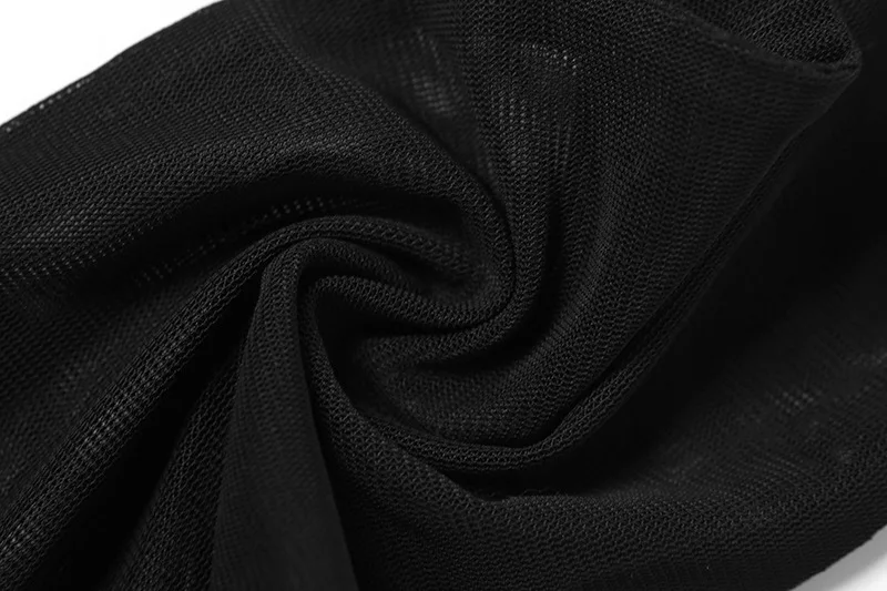 ملابس-فستان نسائي مثير بكشكشة شريط صغير للحفلات ، رقبة حرف V عميقة ، حزام سلسلة معدني عاري الظهر ، ملابس نادي مكشكشة ، شبكة شفافة ، الصيف