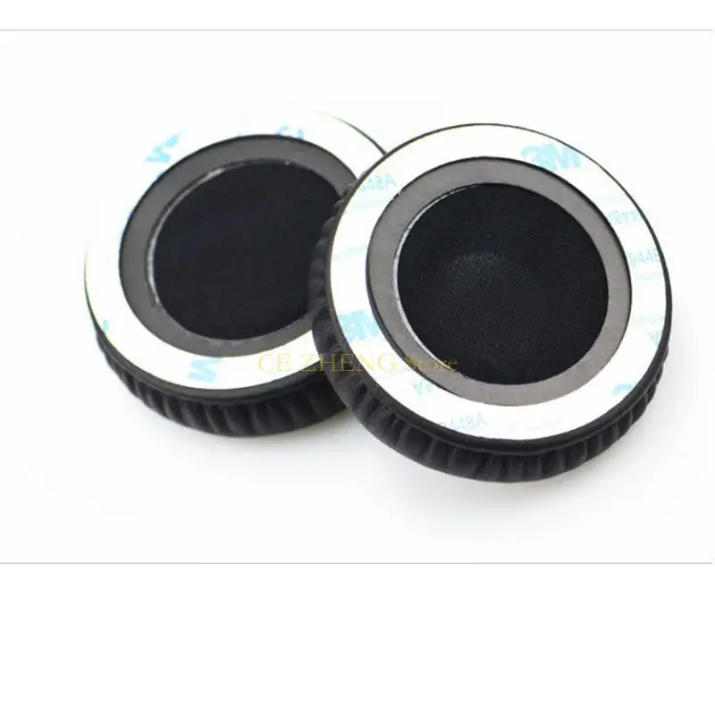 E56B 1Pair 교체 가죽 이어 패드 메모리 폼 이어 쿠션 MDR-XB450AP AB XB550 XB650 XB400 헤드폰 헤드셋