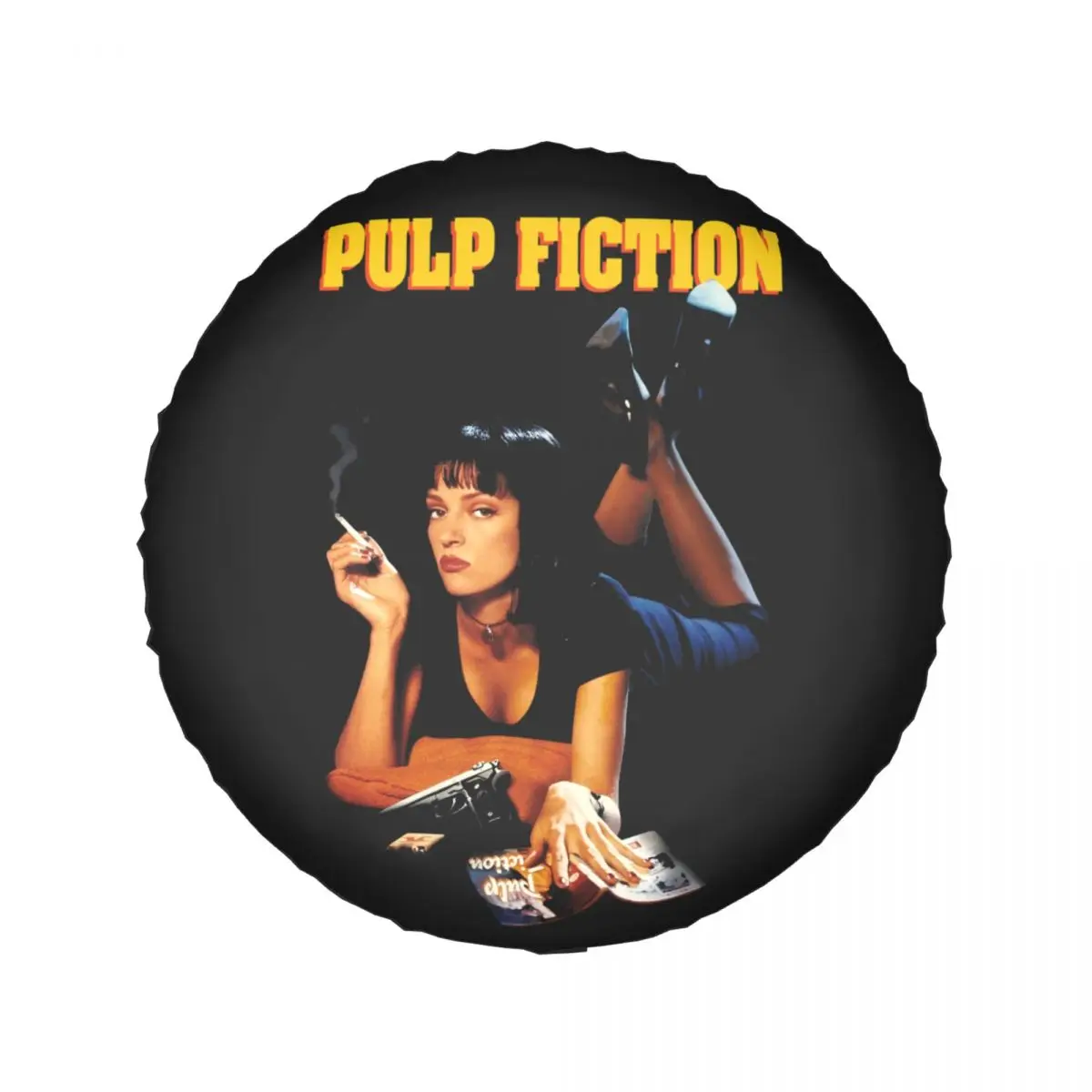 Vintage Pulp Fiction pokrowiec na oponę zapasową do Jeep Pajero Mia Wallace Quentin Tarantino koło samochodowe ochraniacze akcesoria