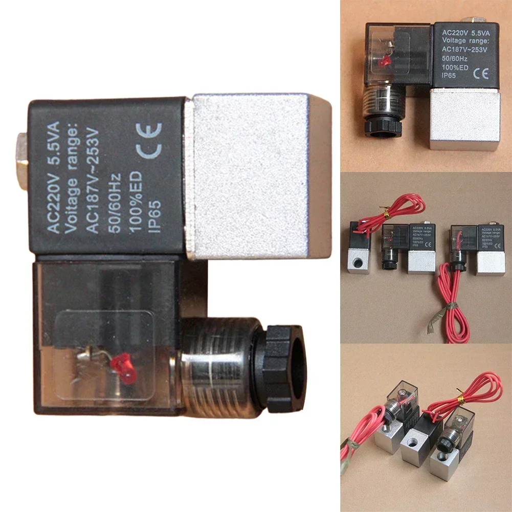 الهواء الصامت خالية من الزيت ضاغط الهواء الملف اللولبي صمام التحكم الداخلي صمام إيقاف الهواء استبدال الملحقات للأدوات الهوائية #1