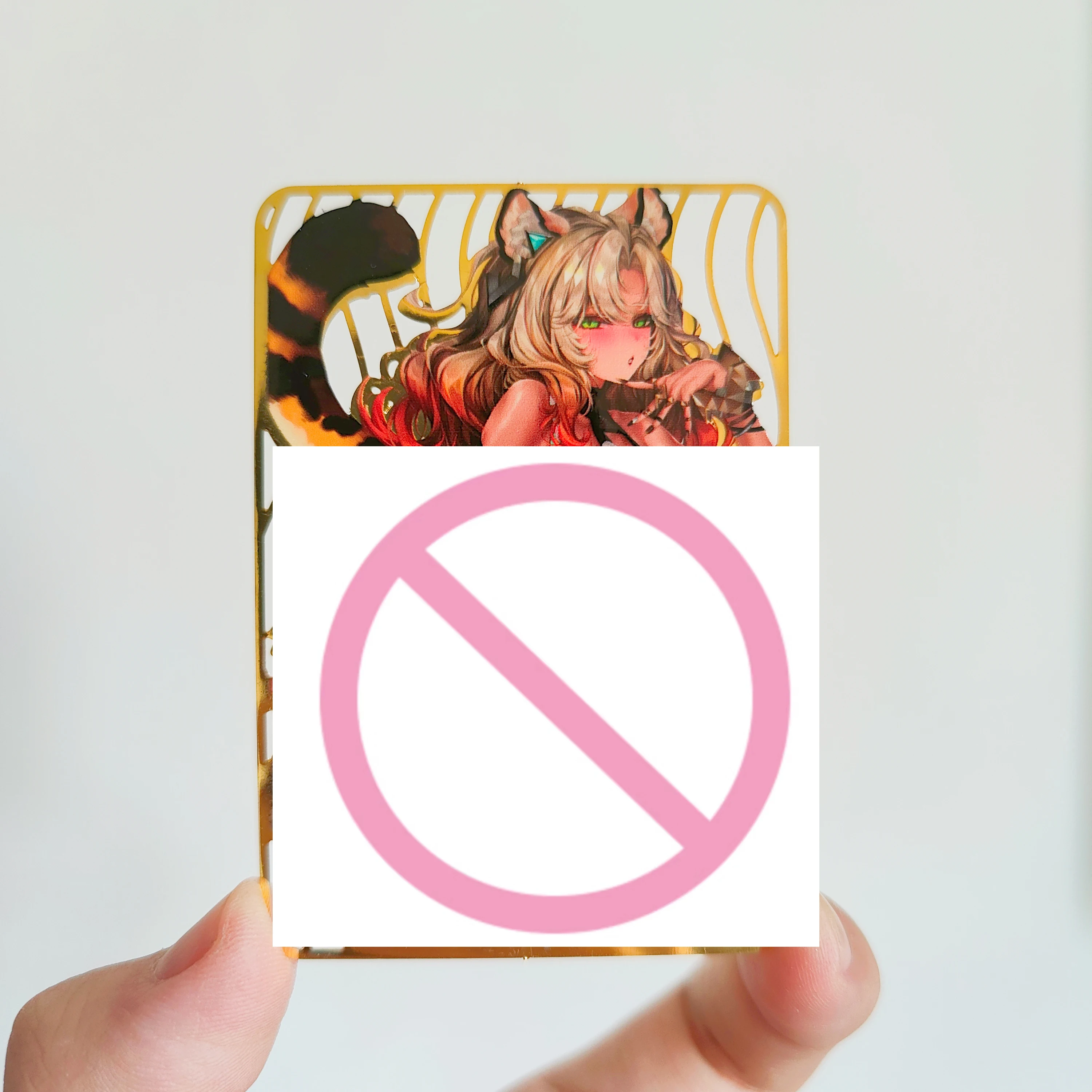 Diy Self Made 59X86Mm Genshin Impact Xilonen Metal Collection Card Mualani Clorinde Metal Bookmarks Anime Card Gift Toys