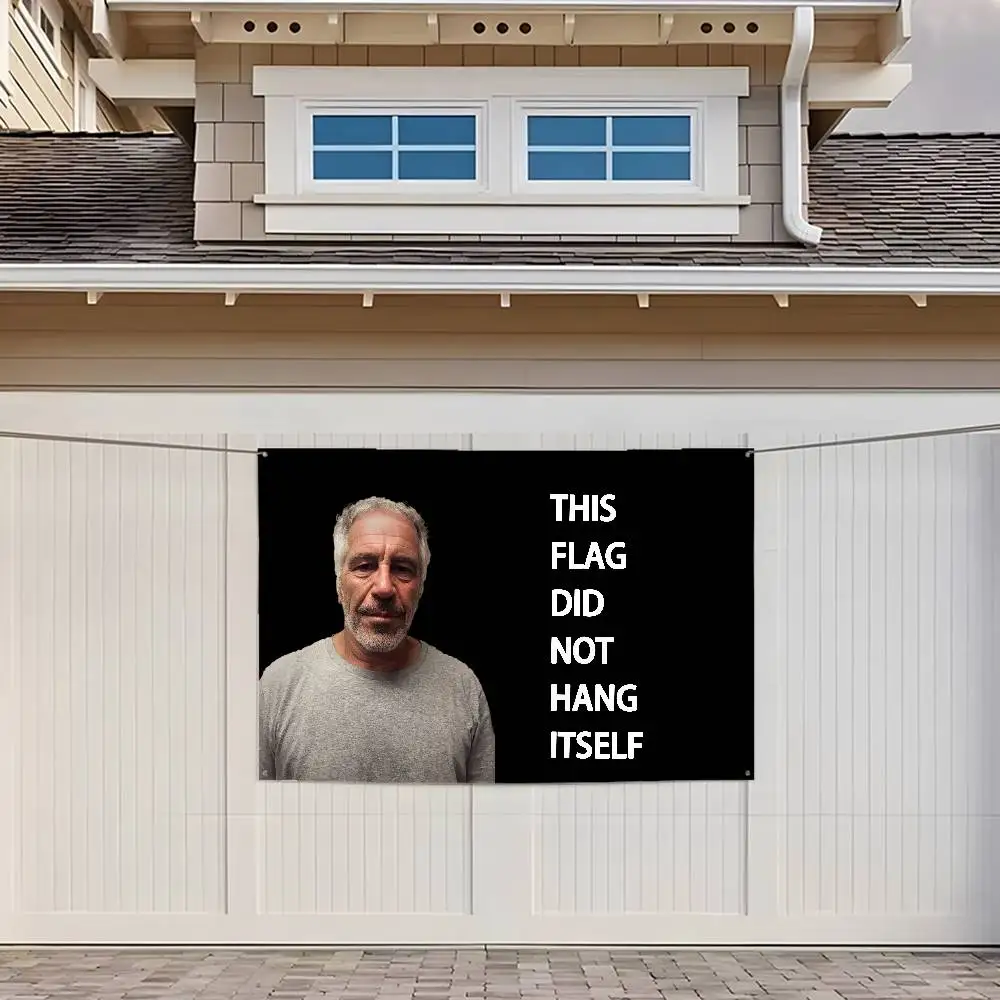 اقتباس مضحك جيفري إبستين العلم أعلام مخصصة الجدار الشنق نسيج في الهواء الطلق ديكور العلم خلفية بطانية