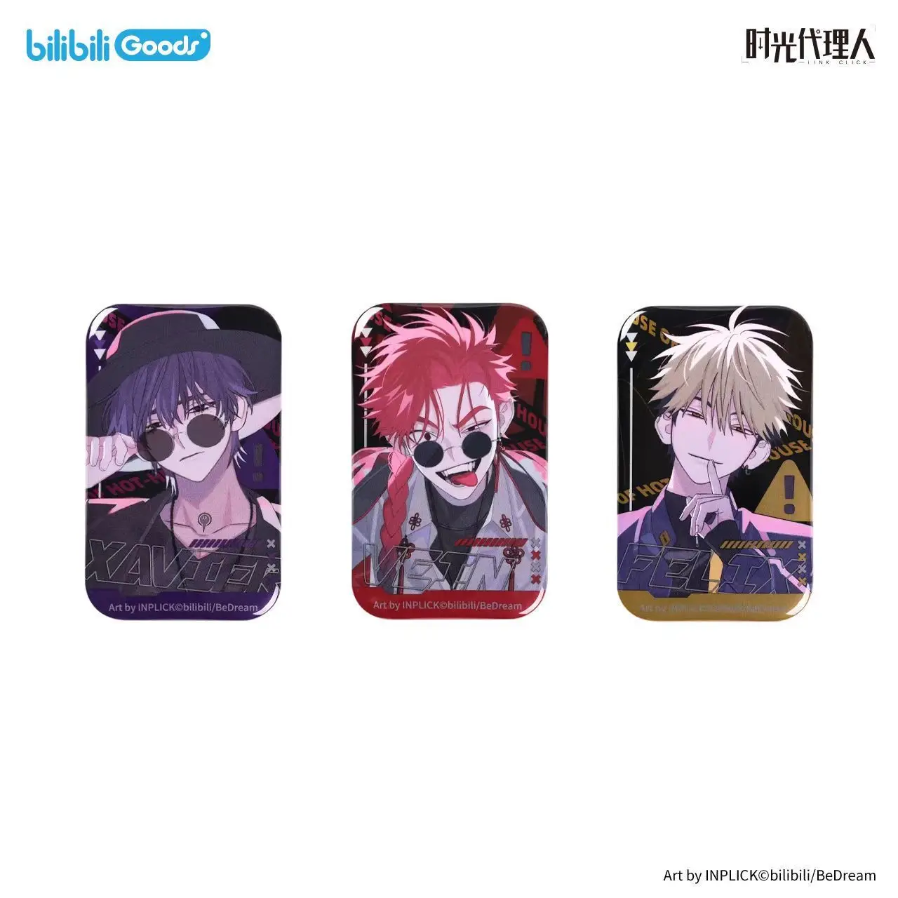 Fashion Link Click Charles Lucas Jo Emma‌ New Reflective Tinplate Badge Millet Professional Grade Trendy Patterned Premium Gift