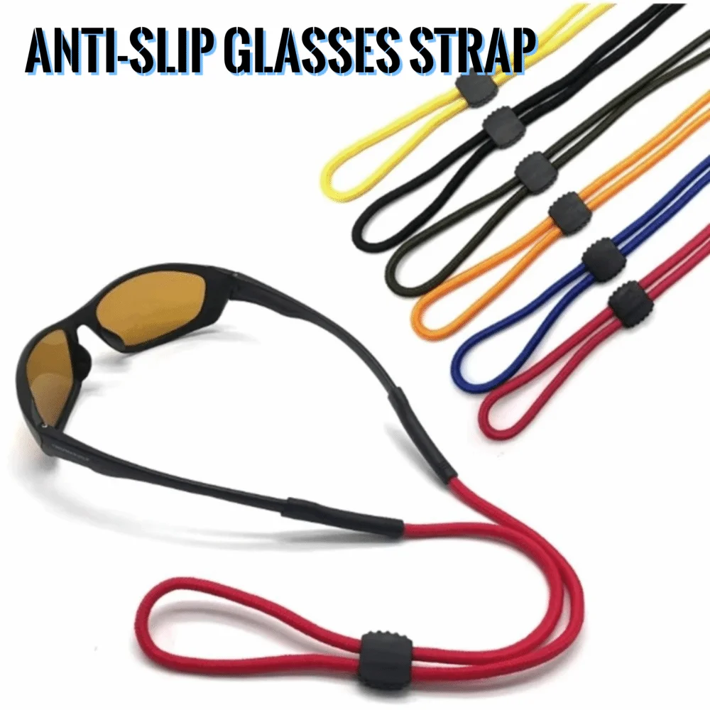1PC Polyester Anti-slip Glasses Strap Rubber Adjustable Eyeglass Retainer Cord Anti-slip Multicolor Sunglasses Lanyard