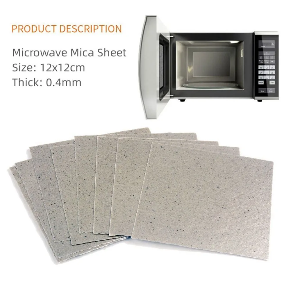 10pcs Universal Microwave Oven Mica Sheet Wave Guide Waveguide Cover Plates 12x12cm Microwave Oven Mica Plate Mica Sheet