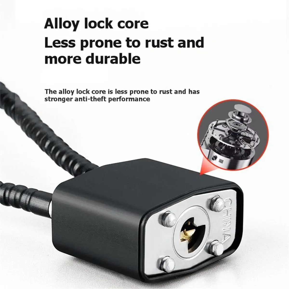 A10R 4 Pcs Bike Cable Locks with Keys,15 Inch Heavy Duty Keyed Wire Lock Cable with Keys, for Bicycle Cabinet Fence Gate Lock