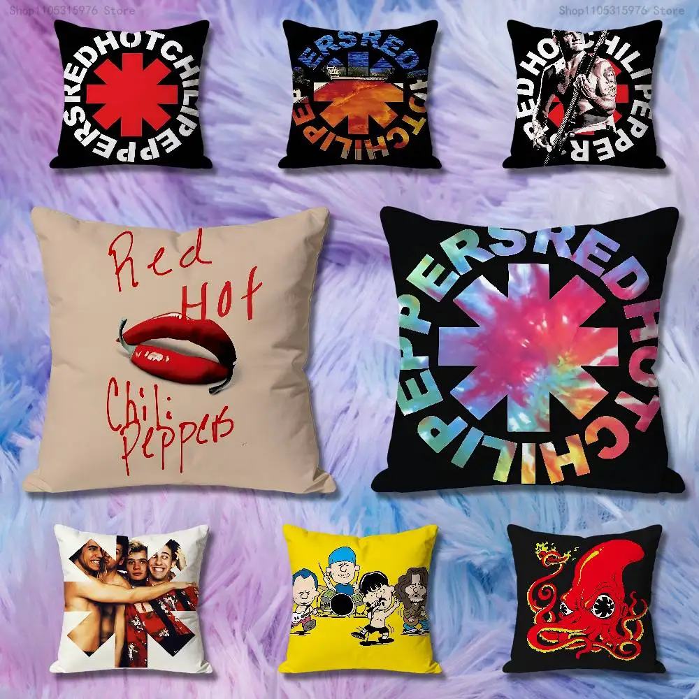 

Red Hot C-Chili P-Peppers-S Anime Celebrity Merchandise All-Match Printed Pillow Case Sofa Car Office Room Decoration Protector