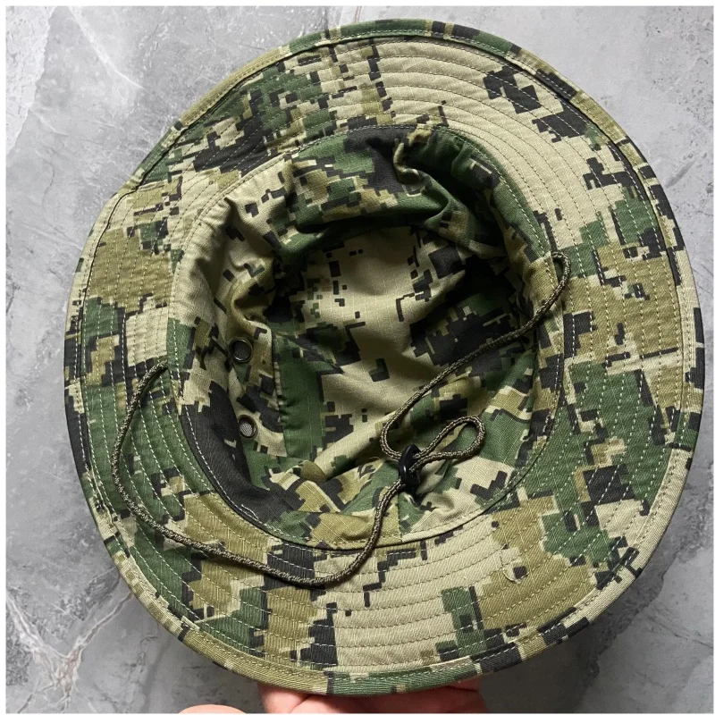 Nylon Cotton Mexican-style Round-brim Breathable Sunshade Camouflage Cap Benny Hat
