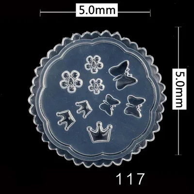 1pc MD01-66 Blume Rose Bowknot Fledermaus Schmetterling 3D Acryl Nagel Form Nail art Dekorationen DIY Silikon Nail art