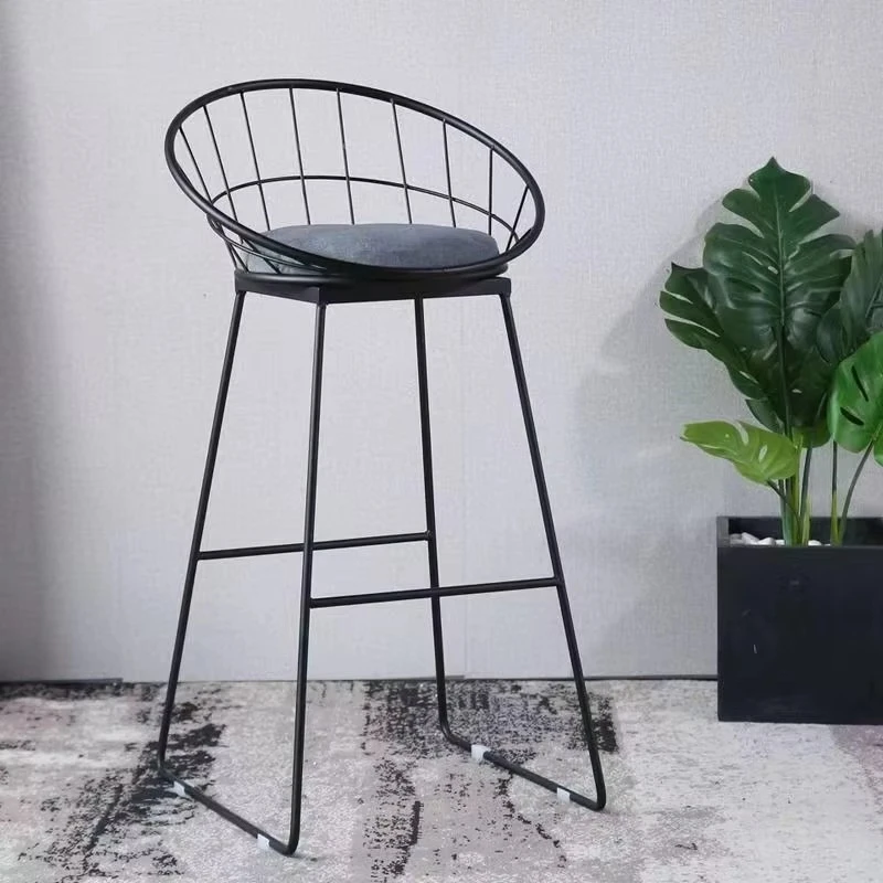 

Iron Stool Metal Wire Restaurant Home Bar Outdoor Hotel Restaurant Living Room