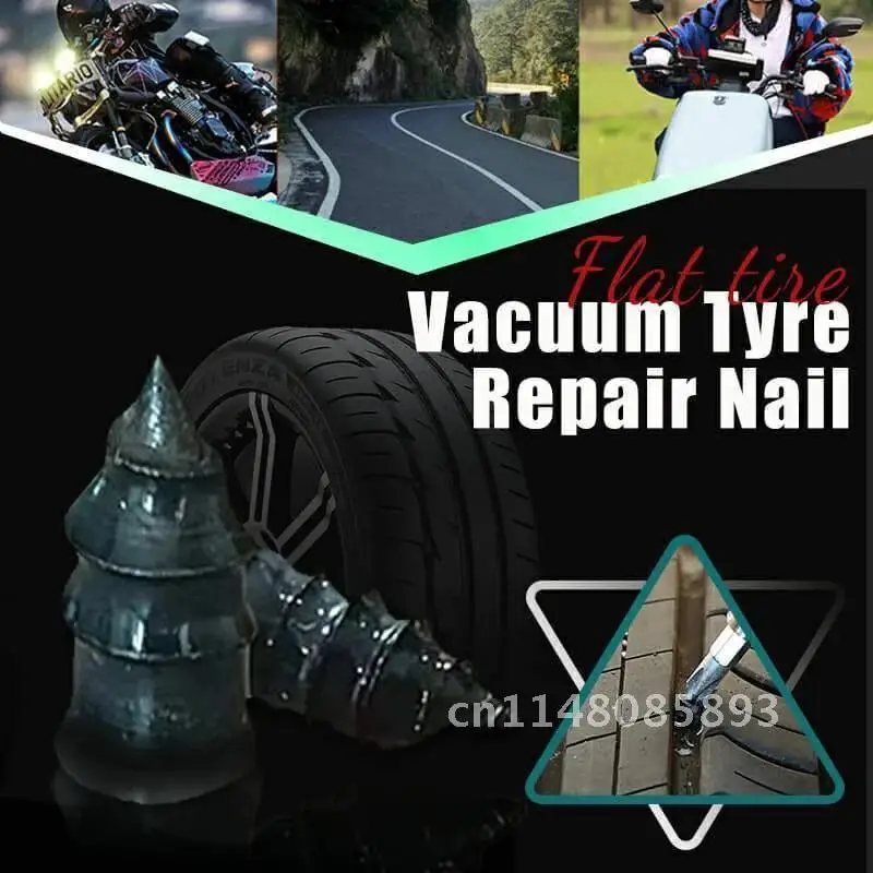 20/10pcs Vacuum Tyre Repair Nail for Car Trucks Motorcycle Bike Tire Puncture Repair Tubeless Rubber Nails Repairs Film Nail