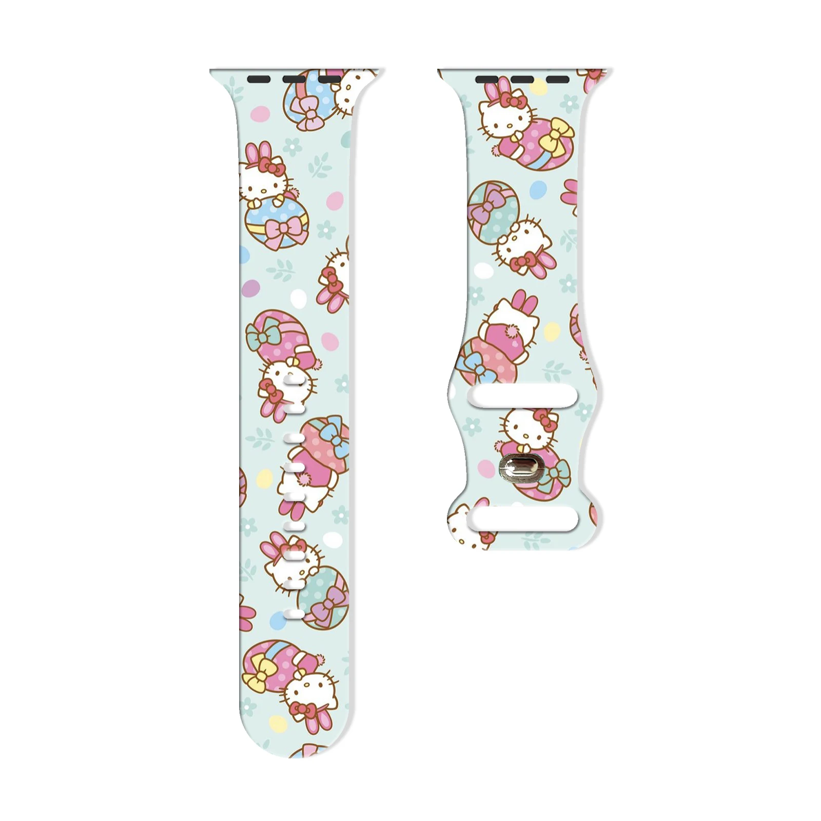 

Sanrio series 3 printed watch strap for Apple Watch 11 10 9 8 Silicone Band Replaceable Bracelet for iWatch 46mm 44mm watchband