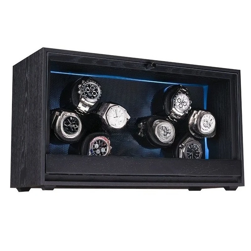 

Автоматическая намотка часов, наручные механические часы, коробка, роскошный футляр для хранения часов, деревянные бесшумные часы с двигателем, коробки с вращающимся дисплеем