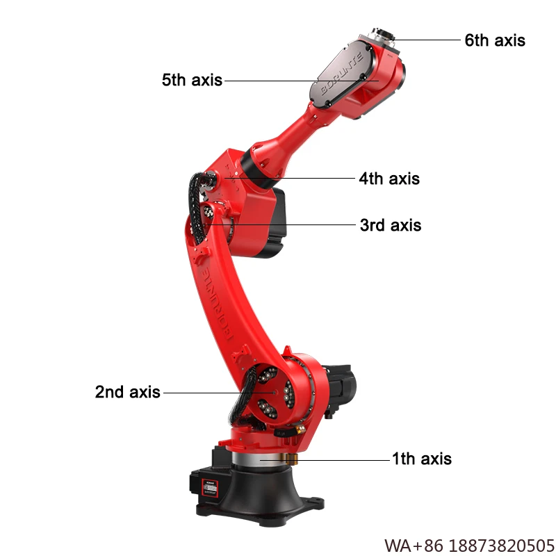 روبوت صناعي فعال ومحترف بـ 6 محاور مع تحميل 30 كجم للتعامل مع