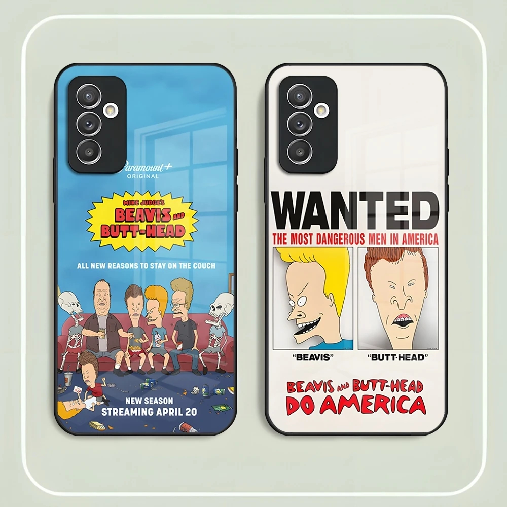 Beavis and Butt-Head Phone Case for Samsung S24 Ultra S23 S22 S20 Fe S21 Plus Galaxy A54 A34 A24 A53 M54 Note 20 Back Cover